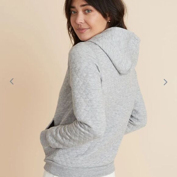 MARINE layer Corbet Hoodie in Light Heather Grey - Picture 4 of 5